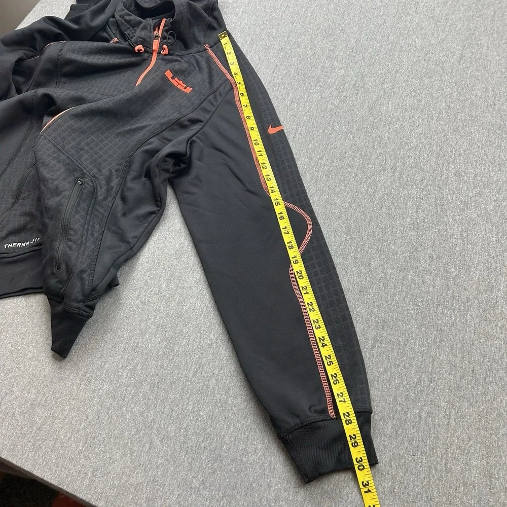 Nike LeBron Therma Fit Full Zip Sweatshirt Men's Small Fleece Lined Black Hoodie